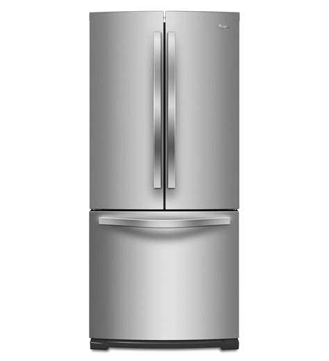 for pricing and availability. GE. 24.8-cu ft French Door Refrigerator with Ice Maker (Stainless Steel) ENERGY STAR. Shop the Collection. Model # GNE25JYKFS. 7249. Multiple Options Available. Color: Stainless Steel. Dimensions: 32.8" W x 37.5" D x 69.8" H. . 
