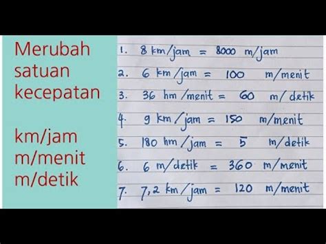 30 km jam berapa m menit