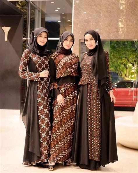 30 Model Baju Batik Muslim Modern Kombinasi Terbaru Model Baju Batik Pasangan Remaja Muslim Perpisahan Sekolah - Model Baju Batik Pasangan Remaja Muslim Perpisahan Sekolah