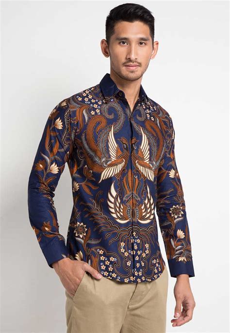 30 Model Baju Batik Pria Gaul Kombinasi Polos Baju Batik Jurusan - Baju Batik Jurusan