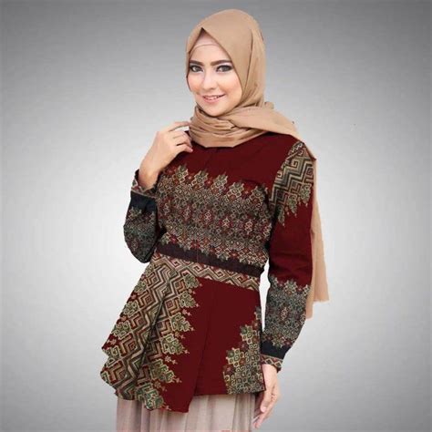 30 Model Baju Batik Wanita Terbaru Modern Formal Model Baju Batik Sinoman Modern - Model Baju Batik Sinoman Modern
