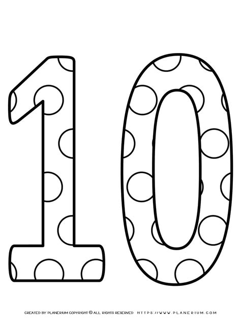 30 Number 10 Coloring Pages Free Printable Number 10 Coloring Pages - Number 10 Coloring Pages