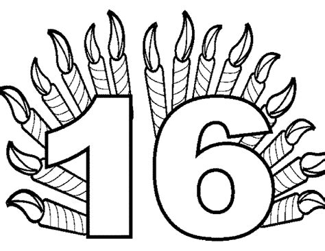 30 Number 16 Coloring Pages Free Printable Number 16 Coloring Page - Number 16 Coloring Page