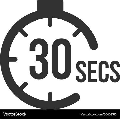 30 seconds. A simple and easy to use online timer that counts down from 30 seconds. You can also choose from other types of timers, such as race timers, classroom timers, holiday timers, random name pickers and more. 