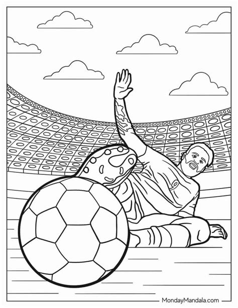 30 Soccer Coloring Pages Free Pdf Printables Monday Soccer Field Coloring Pages - Soccer Field Coloring Pages