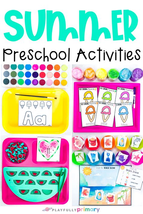 30 Summer Theme Preschool Activities June Morning Work Summertime Worksheets For Preschool - Summertime Worksheets For Preschool