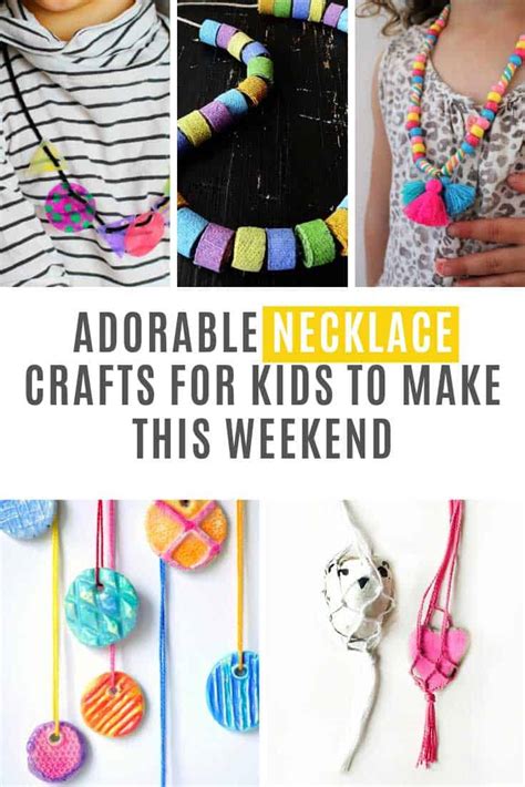 30 Unique Necklace Crafts For Kids Buggy And Kindergarten Necklace - Kindergarten Necklace