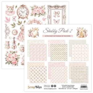 30 x 12 x12 shabby chic scrapbook pad