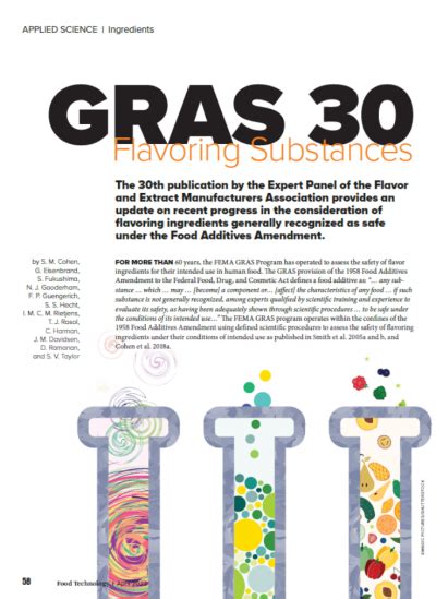 30. GRAS Flavoring Substances. - Flavor and Extract …