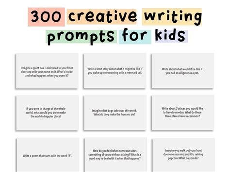 300 Creative Writing Prompts Gabe Slotnick 300 Writing Prompts For Kids - 300 Writing Prompts For Kids