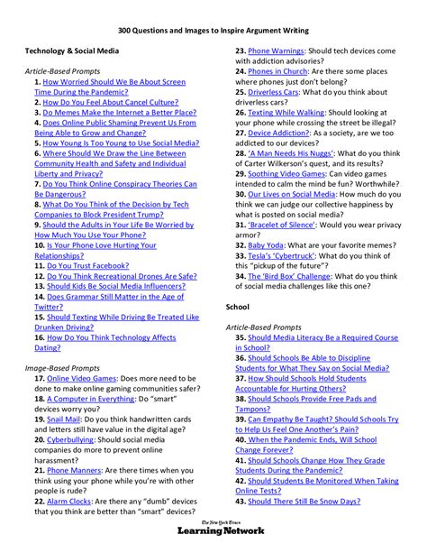 300 Questions And Images To Inspire Argument Writing Opinion Argument Writing - Opinion Argument Writing