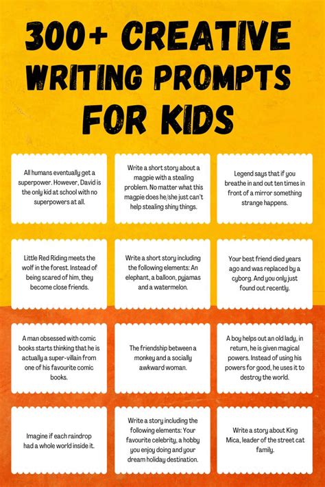 300 Writing Prompts For Kids Free Printable Imagine Writing Ideas For Kids - Writing Ideas For Kids