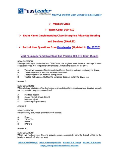 300-410 PDF Testsoftware