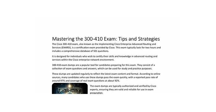 Free Download 300-410 Examp Dump: Implementing Cisco Enterprise Sns-Brigh10