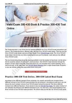 300-430 Practice Exam