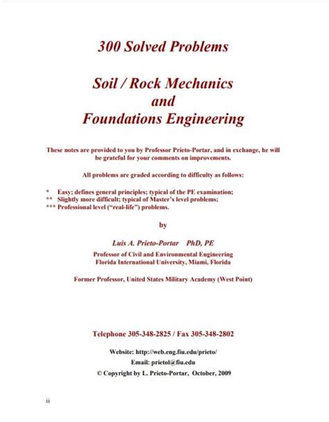 Read Online 300 Solved Problem In Soil Mechanics 