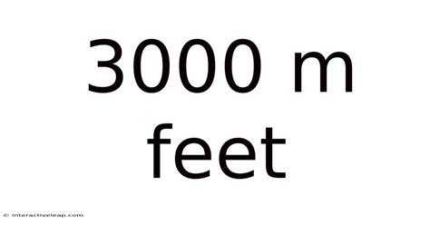 3000 M To Feet