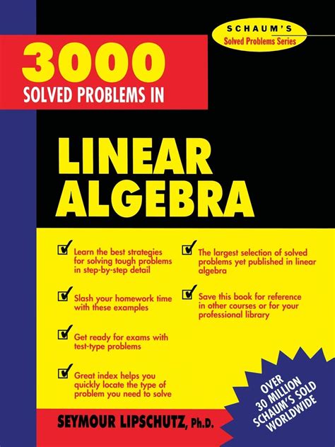 3000 Solved Problems In Linear Algebra Filetype Pdf Pdf