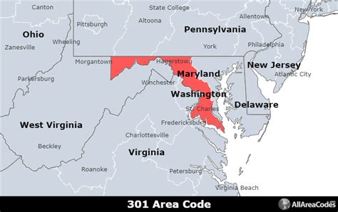 301 area code location. Sep 26, 2022 ... 301 Area Code location. 301 Area Code covers Germantown, Silver Spring, Waldorf, Frederick, and Rockville or you can say comprises Maryland's ... 