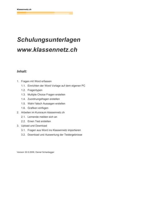 304 Schulungsunterlagen