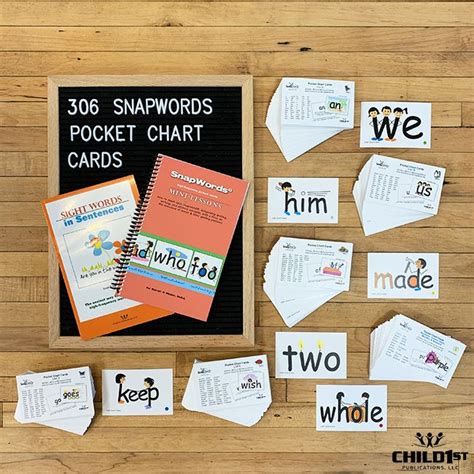 306 Snapwords Sight Word Pocket Chart Cards Sight Word Flashcards Sight Words Sight Word Cards