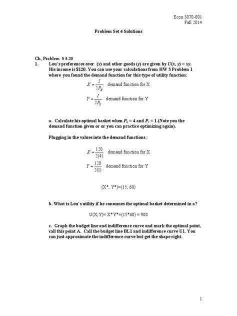 Read 3070 Pset 4 Solutions Pdf 