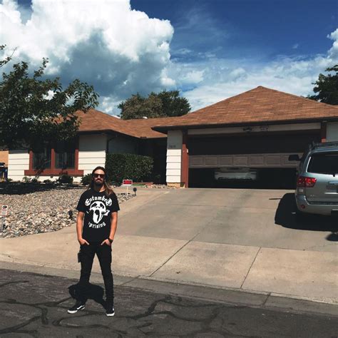 He says that his address is 308 Negra Arroyo Lane, Albuquerque, New Mexico, 87014. Although this is consistent with Walter's address on the show, as can be seen from the address on his house, this isn't t the location of the house used for filming.. 