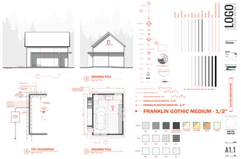 30X40 Design Revit 2019 Template Architecture portfolio