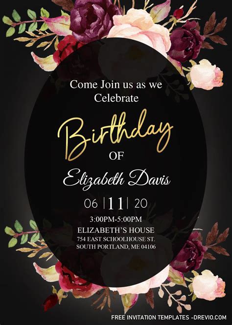 30th Party Invitation Templates Free