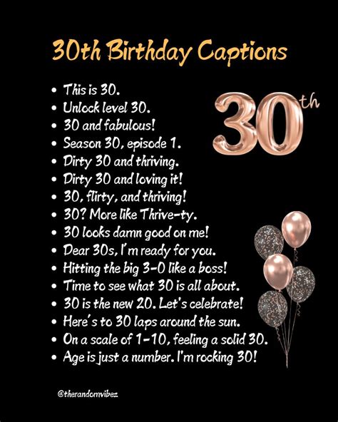 30th Birthday Lines