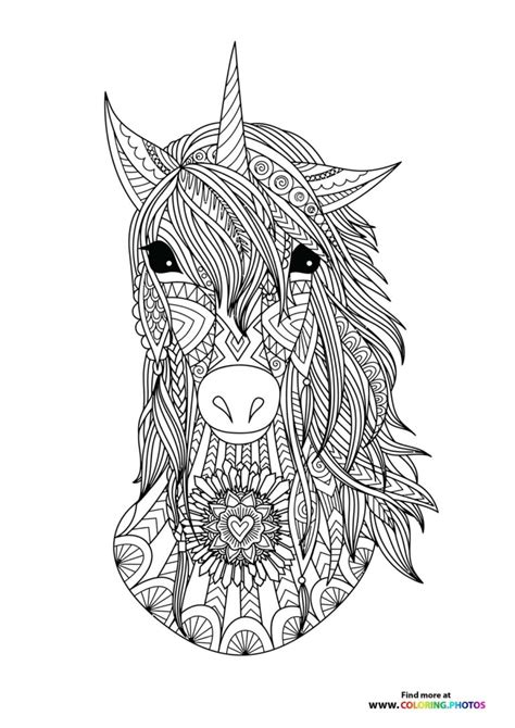 31+ nice image Hair Coloring Pages For Adults Unicorn Coloring Pages