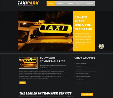 31 Best Taxi Website Templates 2020 Templatefor