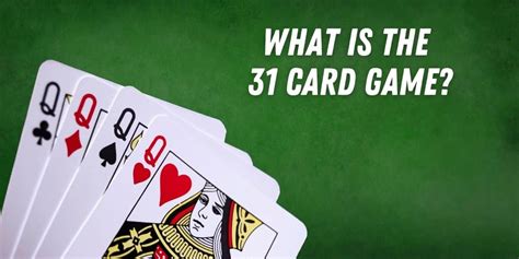 casino card game 31 strategy