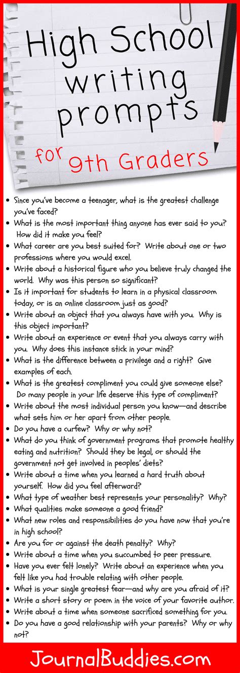 31 Available Elevated School Writing Prompts For 9th 9th Grade Writing Prompts - 9th Grade Writing Prompts