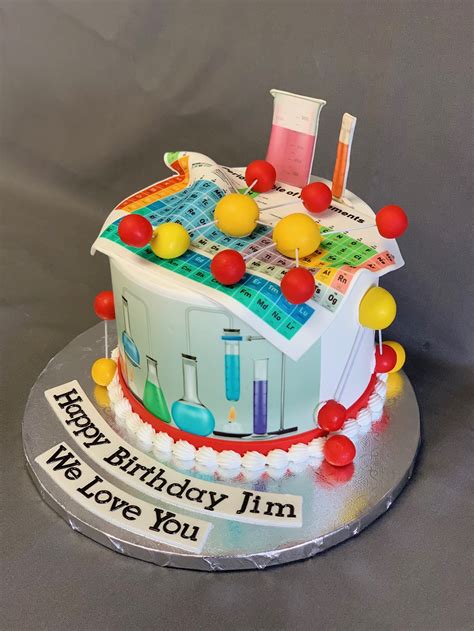 31 Chemistry Themed Cakes Ideas Science Birthday Themed Chemistry Science Cake - Chemistry Science Cake