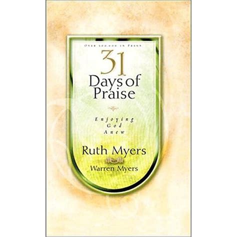 31 days of praise by ruth myers