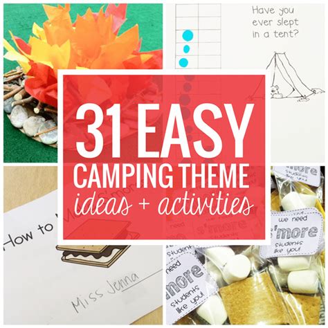 31 Easy And Fun Camping Theme Ideas And Camping Themed Science Activities - Camping Themed Science Activities