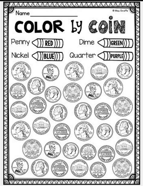 31 Money Worksheets For Kindergarten All Free Identify Coins Worksheet Kindergarten - Identify Coins Worksheet Kindergarten