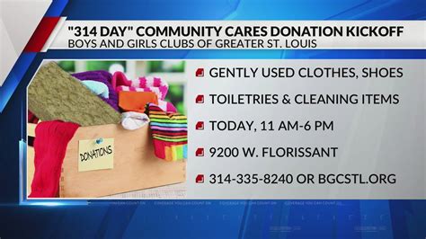 314 Day Community Cares donation kickoff