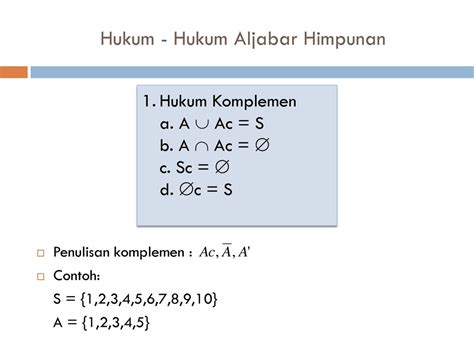 32++ Contoh Soal Hukum Aljabar Himpunan