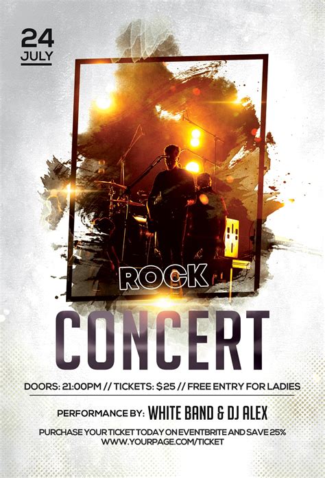 32+ Best Concert Flyer PSD Templates & Designs 2018 Templatefor