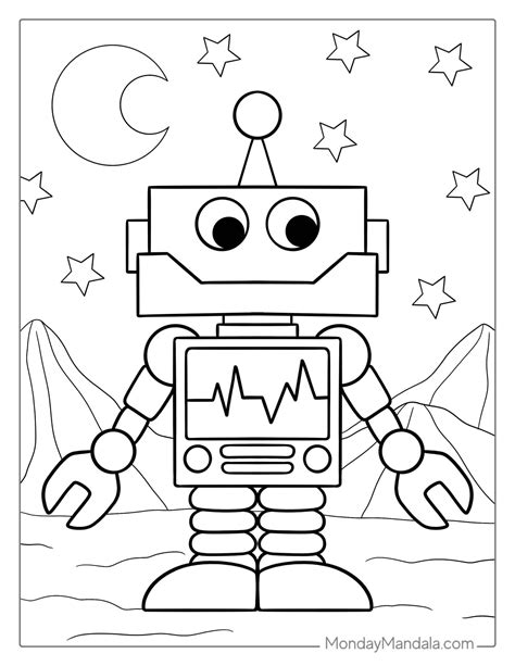 32+ Free Printable Robot Coloring Pages FrancescaElodie
