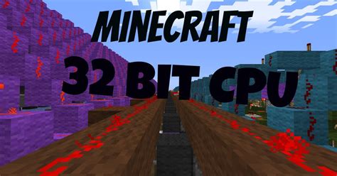 32 Bit Computer CPU Minecraft Project