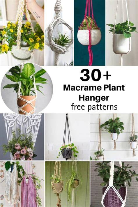 32 Easy Macramé Plant Hanger Patterns - Made From Yarn - raincitystudios.com