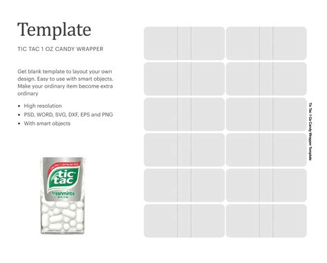 32 Free Tic Tac Label Template Labels Information List
