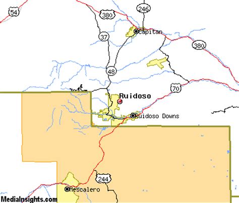 32 Mi Distance from Ruidoso to Carrizozo