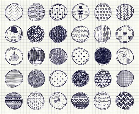 32 Pen Drawing Seamless Patterns Patterns on Creative Market