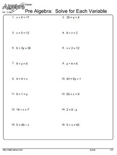 32 Solving Linear Equations In One Variable Worksheet support worksheet