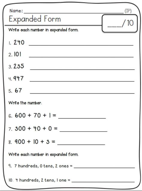 32 Write In Expanded Form Worksheet Worksheet Info 2021