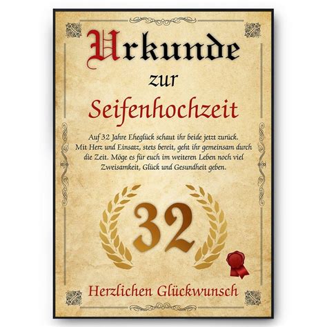 32 hochzeitstag name